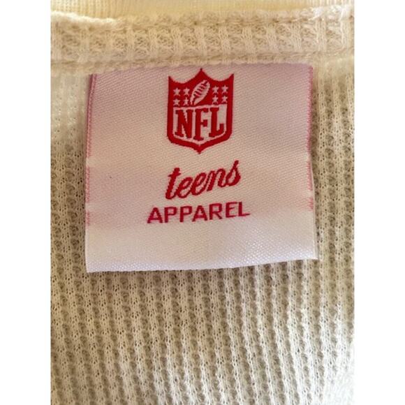 Minnesota Vikings Juniors Waffle Knit Long Sleeve Top | Size M (7/9) | NWT - Picture 4 of 8